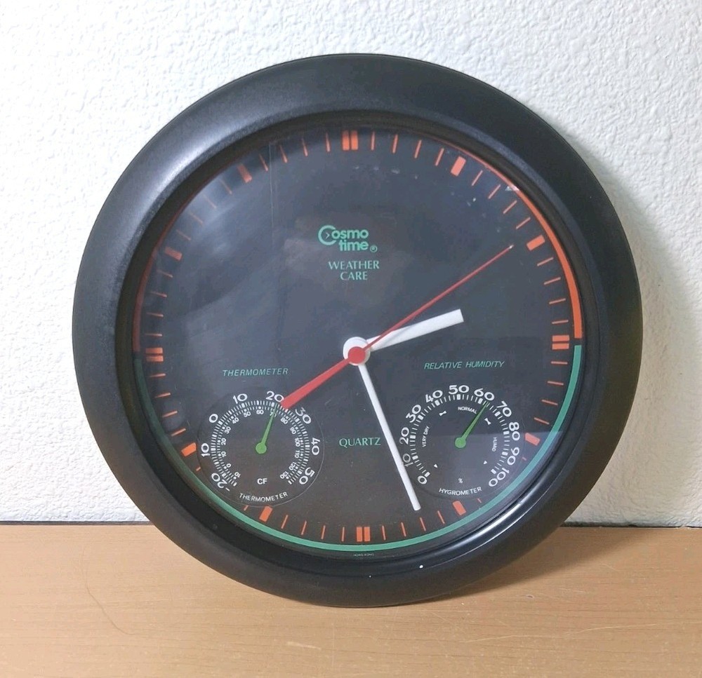 Cosmo Time Wall Clock Weather Station Works!