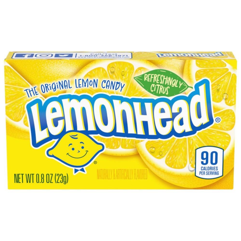 Hard Lemon Candy, 0.8 Ounce Boxes (Pack of 24)