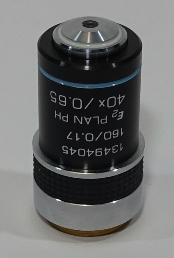 LEICA E2 PLAN PH 40X/0.65 Phase Microscope Objective 160/0.17, PN 13494045