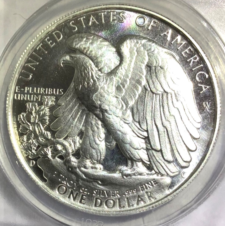 2011 Silver Eagle Restrike- Dan Carr- ANACS MS69-Cool token!