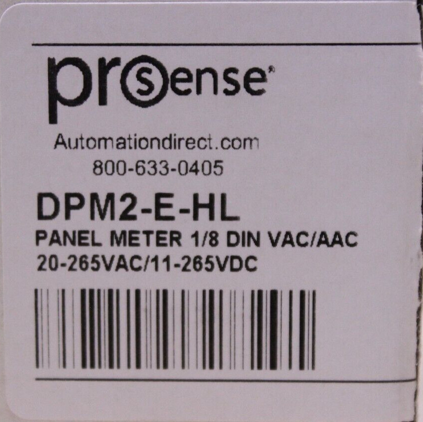 Prosense DPM2-E-HL Digital Panel Meter
