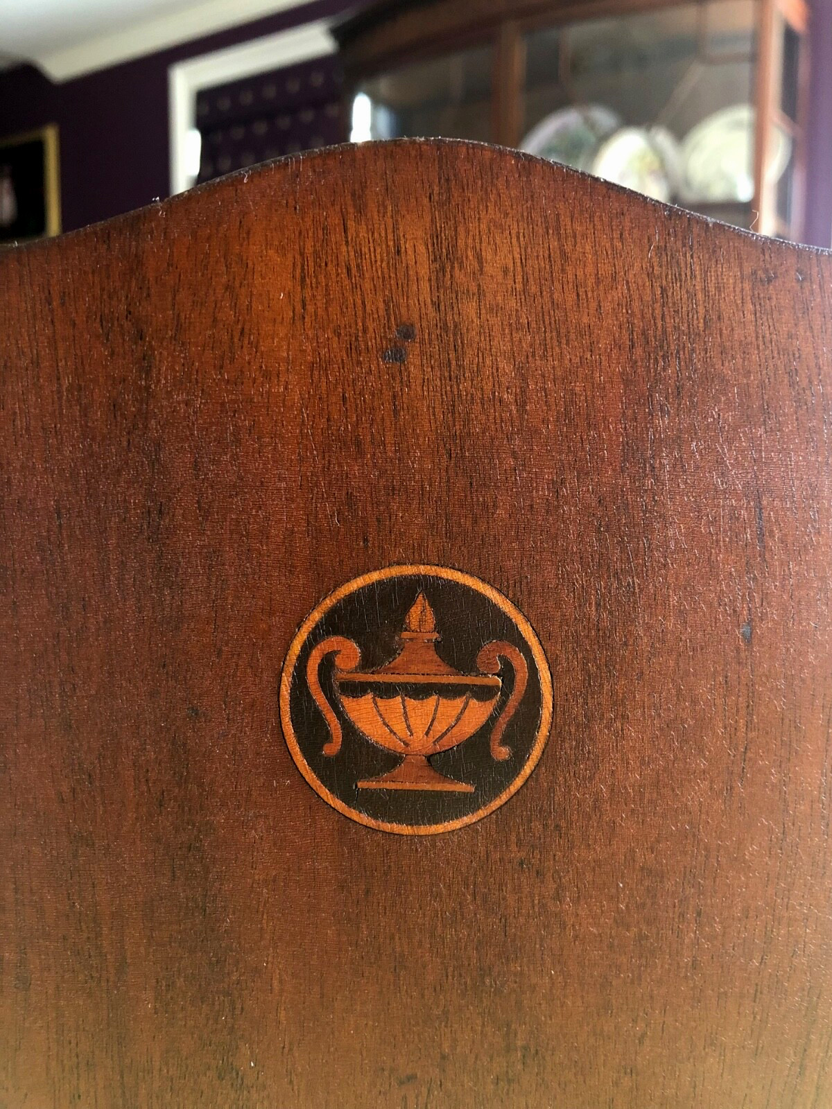 Antique English Regency Mahogany Book Slide Expandable Bookend Holder Library