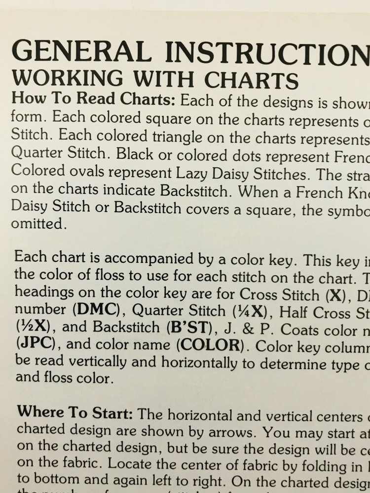 Leisure Arts CLASSROOM CLASSICS Cross Stitch Patterns & Instructions #2252 VTG