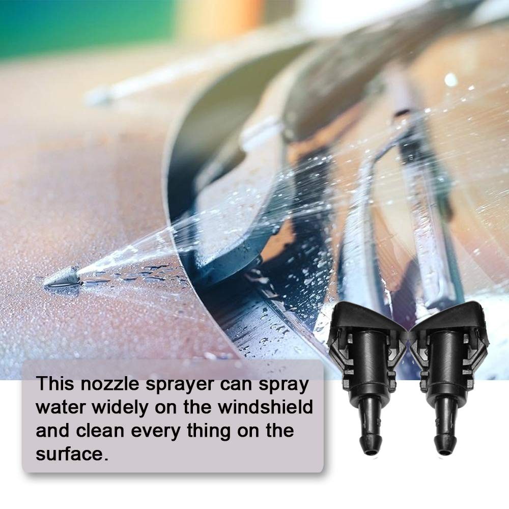 Front Windshield Washer Nozzles Wiper Spray Kit For Dodge, Ram, Jeep Replace...