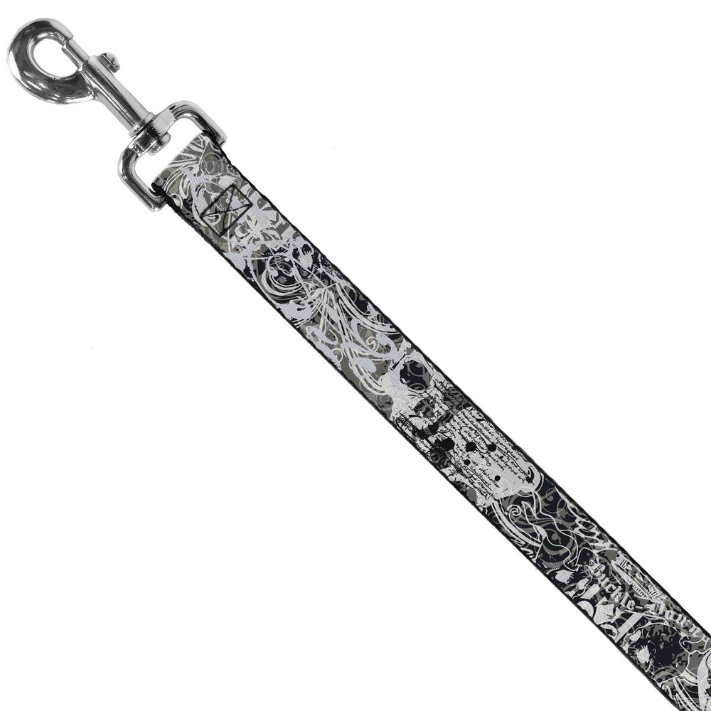 Dog Leash Gothic 1 NARROW 0.5"