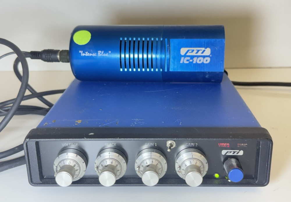 PTI Photon Technology Int. IC-100 Microscope Camera Intense Blue w/ Controller