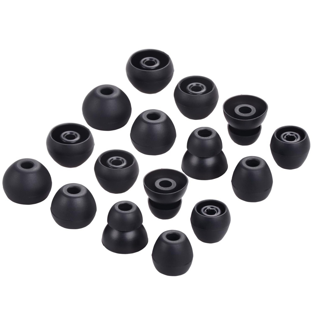 Replacement Eartips Silicone Earbuds Tips Buds Ear Set Accessories for Black