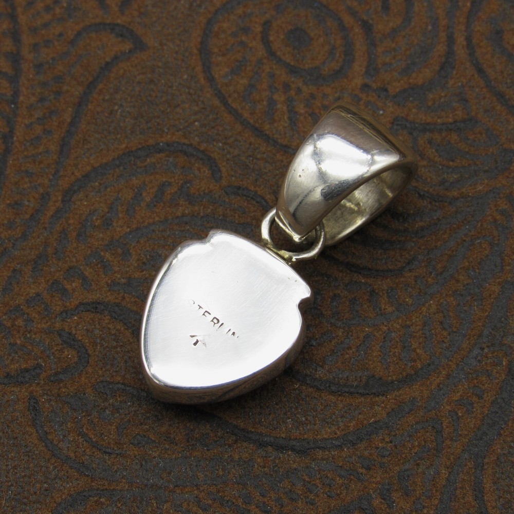 *Sterling Silver Multi-Stone Triangle Inlay Pendant+