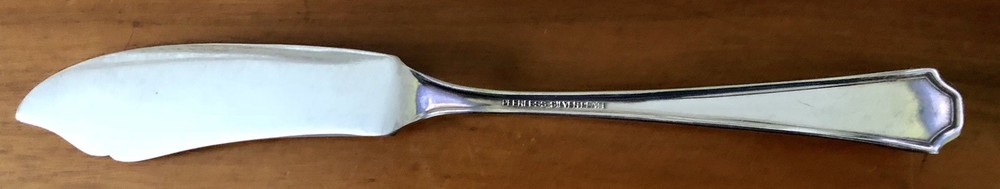 1929 Peerless Silverplate Silver Plate Berkeley Pattern Master Butter Knife