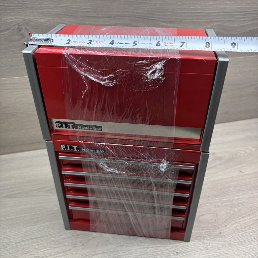 P.I.T. Master Box Mini Toolbox 2 Piece - Red