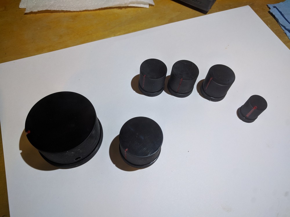 Sansui AU-D9 NEW 3D printed knobs. ABS type plastic. Press right on. Sold 3 sets