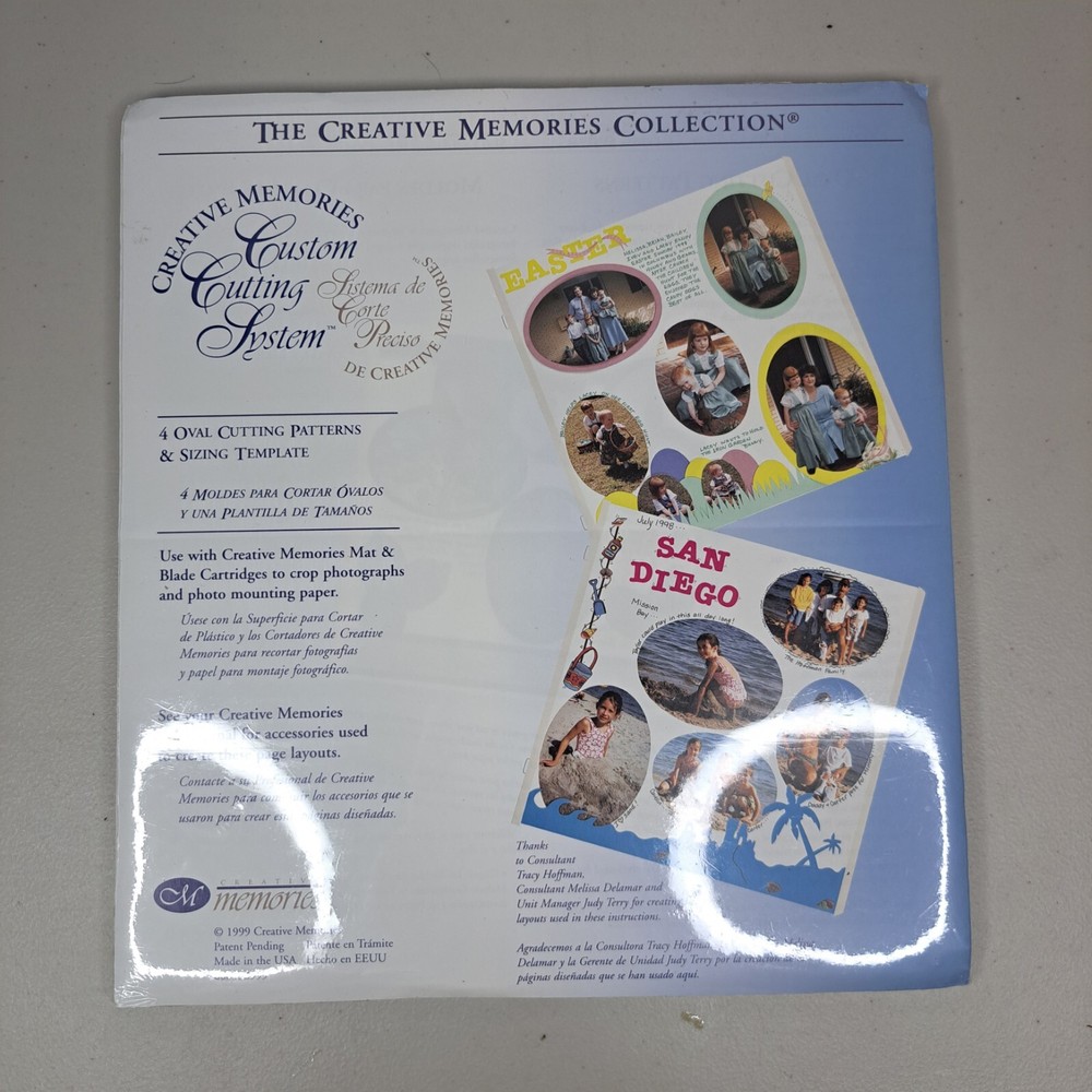 Creative Memories Custom Cutting System Oval Patterns 4 Sizes New