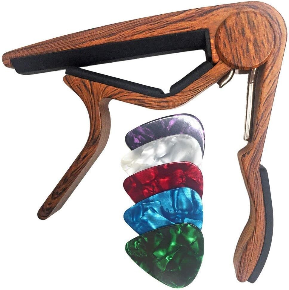 WINGO Classical Flat Guitar Capo for Nylon String Rosewood New