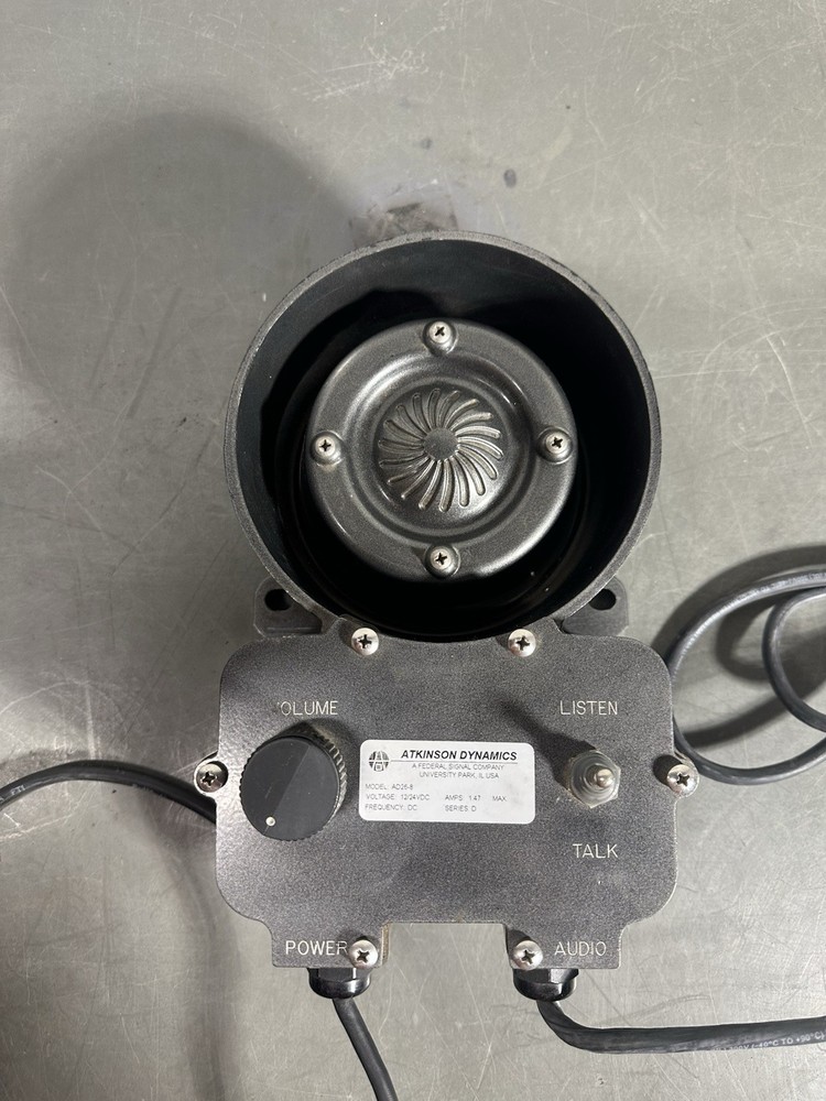MINT Atkinson Dynamics AD26-8 12V Fire Truck Intercom Speaker