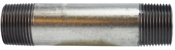 PIPE NIPPLE Galvanized 1-1/2" Schedule 40 x 2" Long Thread Both End (TBE)