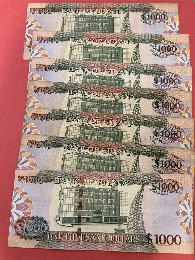 Guyana $1000 Bill, in good condition. Lot