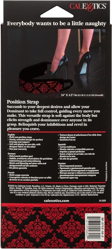 California Exotics Scandal Position Strap with Two Handles
