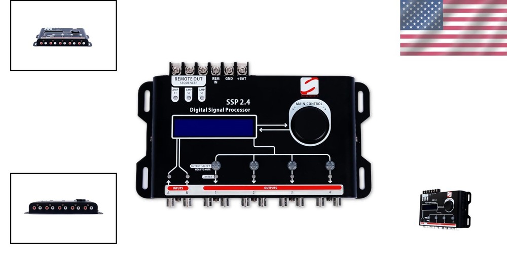 DSP & EQ System - 12 Presets, Built-in Crossover