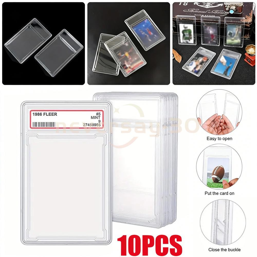 10PCS Empty Graded Card Holder Slab for Trading Sports Cards Protector Case