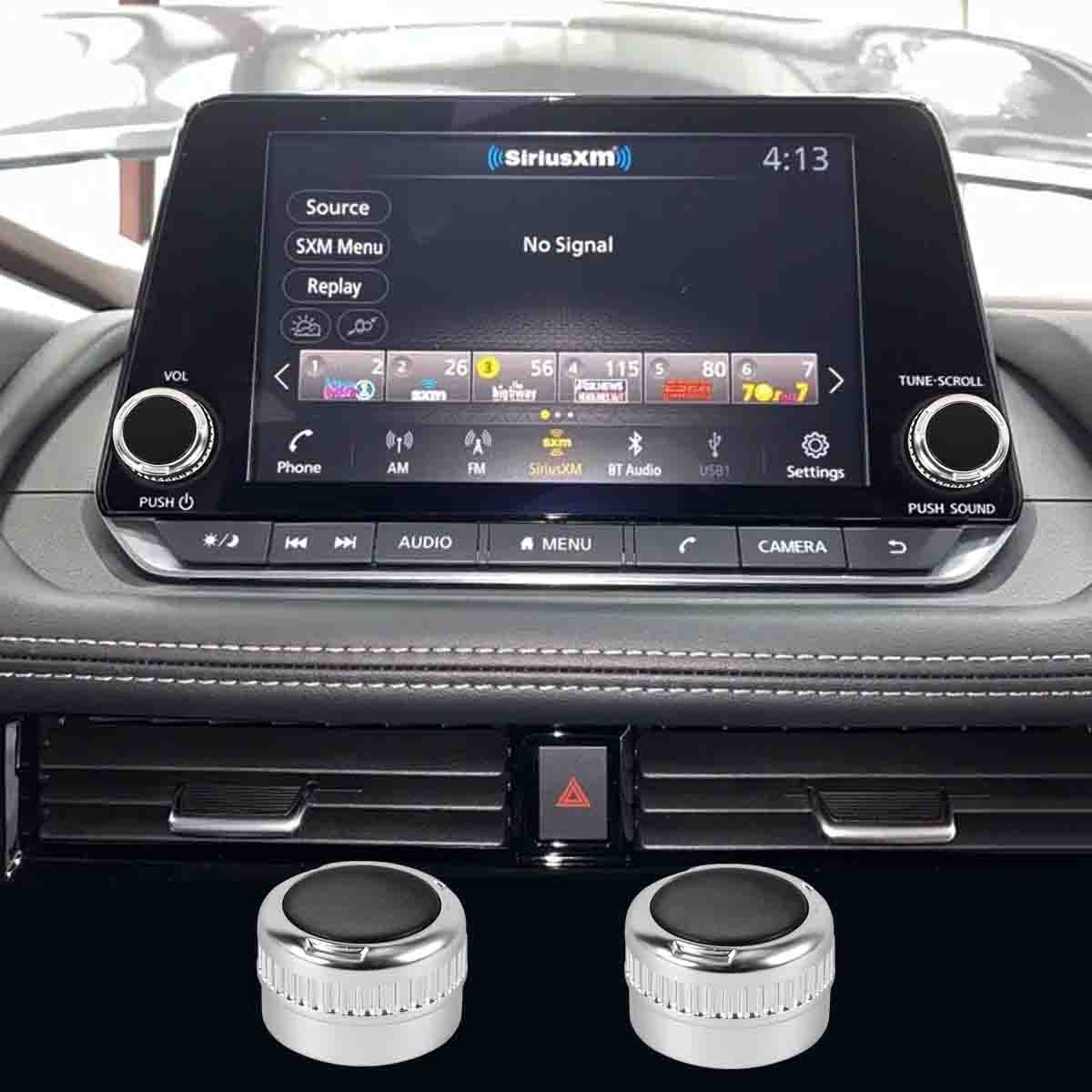 2x Radio Stereo Volume Control Tuner Knob For Nissan Rogue Pathfinder 2021-2025