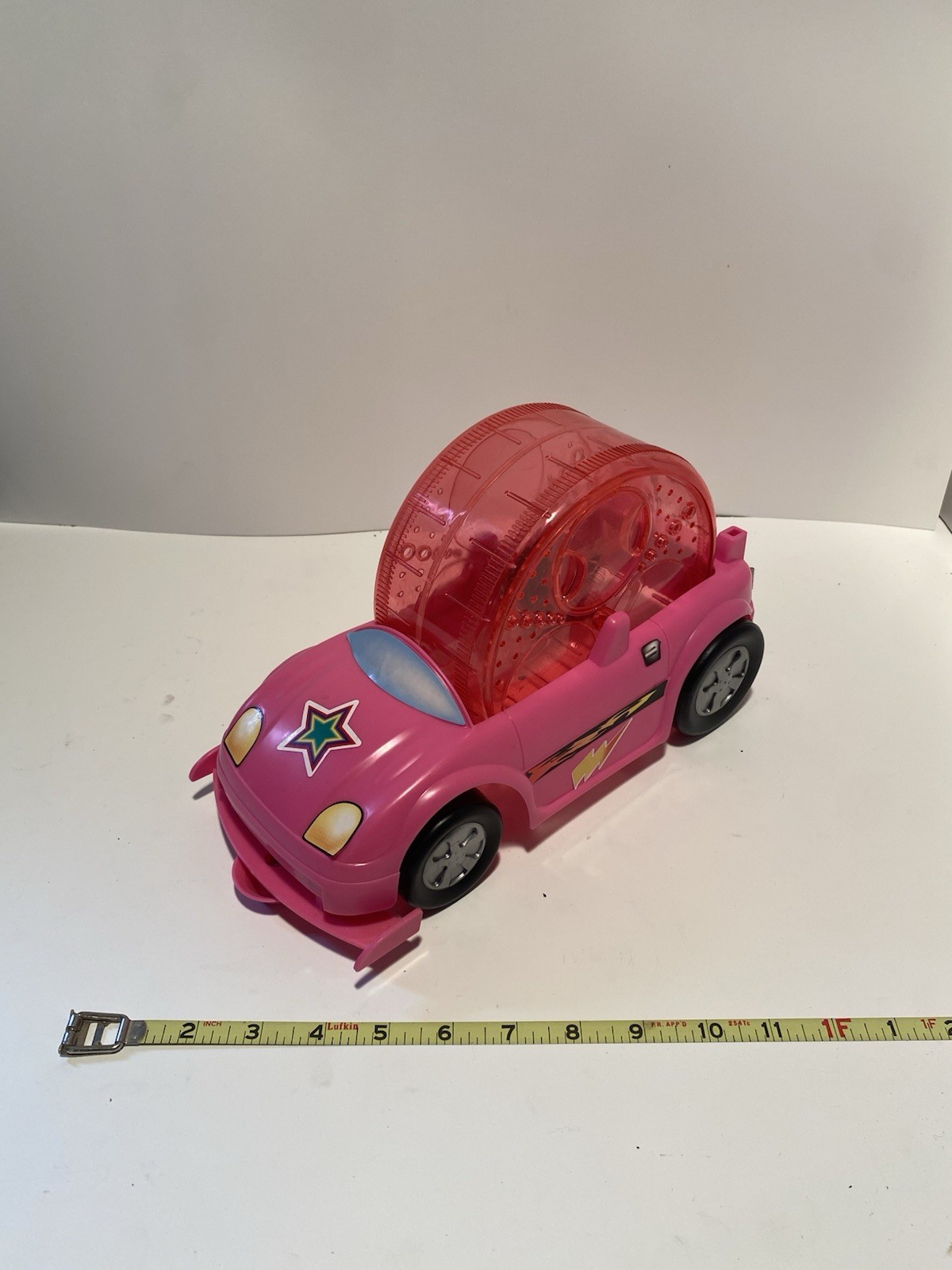 PINK. Pet Exercise Car, Hamster Wheel, Gerbil, Safe Container SO CUTE!