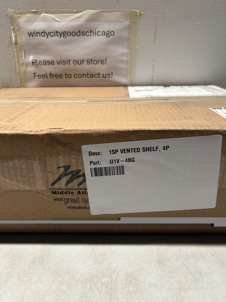 Middle Atlantic Products U1V4 Rack Shelf