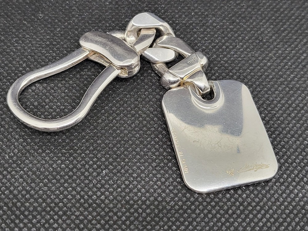 Signed Pedro Duran Spain SOLID REAL Sterling Silver 925 Keychain
