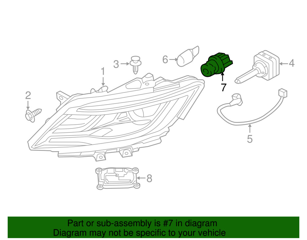Genuine Ford Socket 9E5Z-13411-B