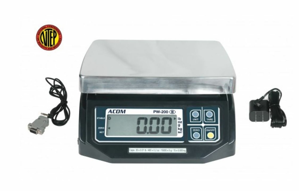 ACOM PW-200RS "CLOVER POS" Interface Scale (Clover USB Cable Not Included)