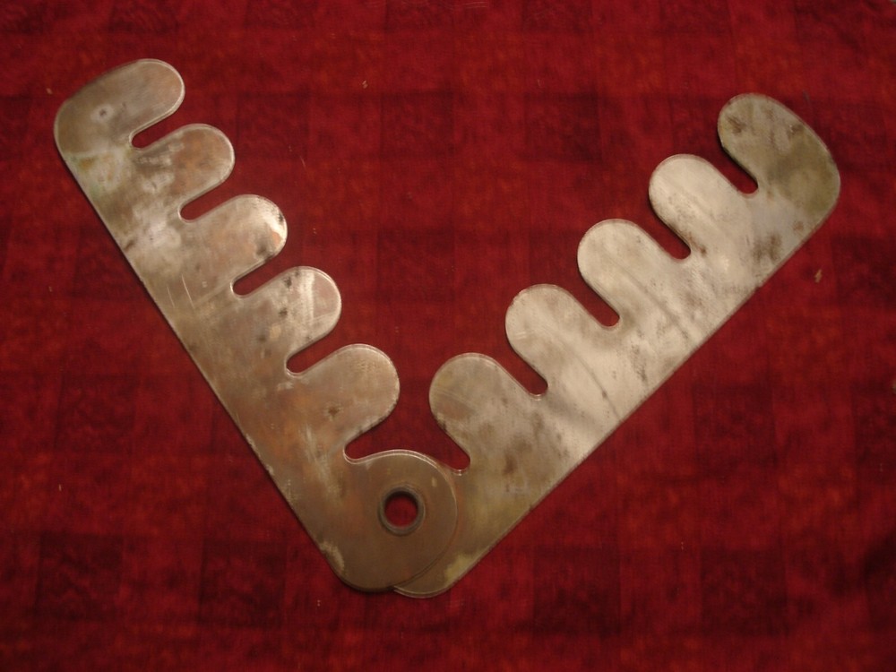 WW2 Uniform Button Polishing Shield - Stainless Steel