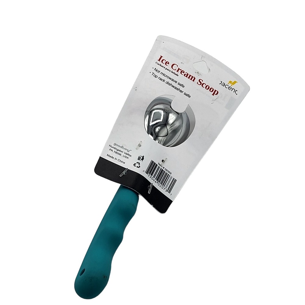 Culinary Elements Ice Cream Scoop Comfort Grip Handle Green