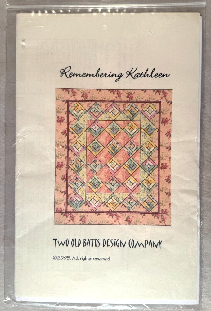 Remembering Kathleen - Two Old Batts Design Company - Pattern Only