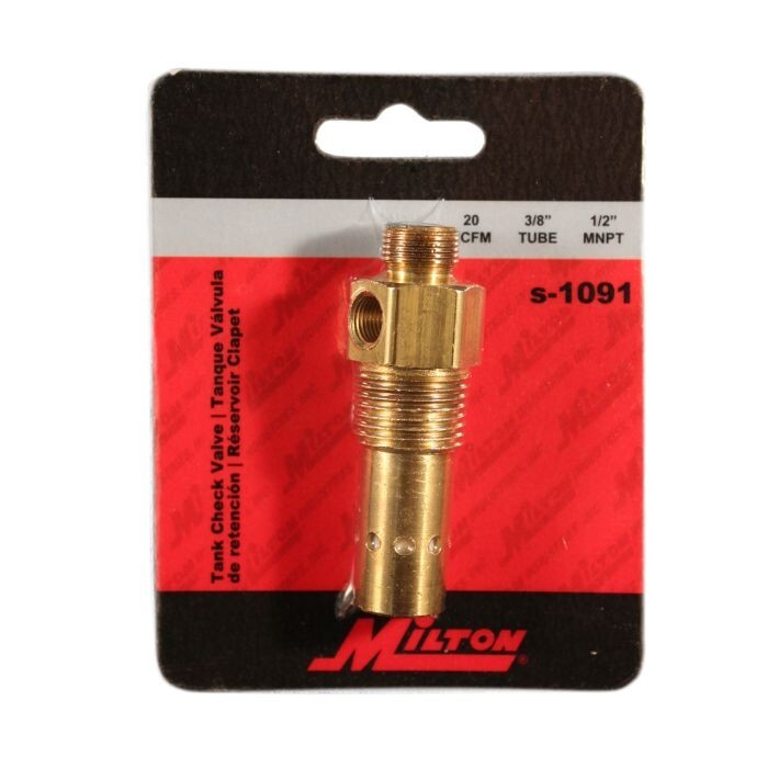 MILTON® 1/2" MNPT Compressor Tank Check Valve