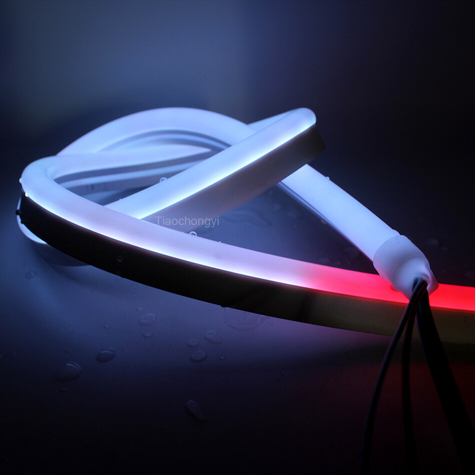 DC 12V 24V WS2811 8x16mm Neon strip Addressable RGB Dream color LED stirp light