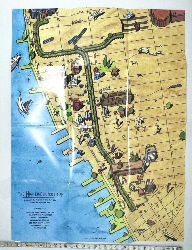 NYC High Line District Map 2003 By Ingo Fast
