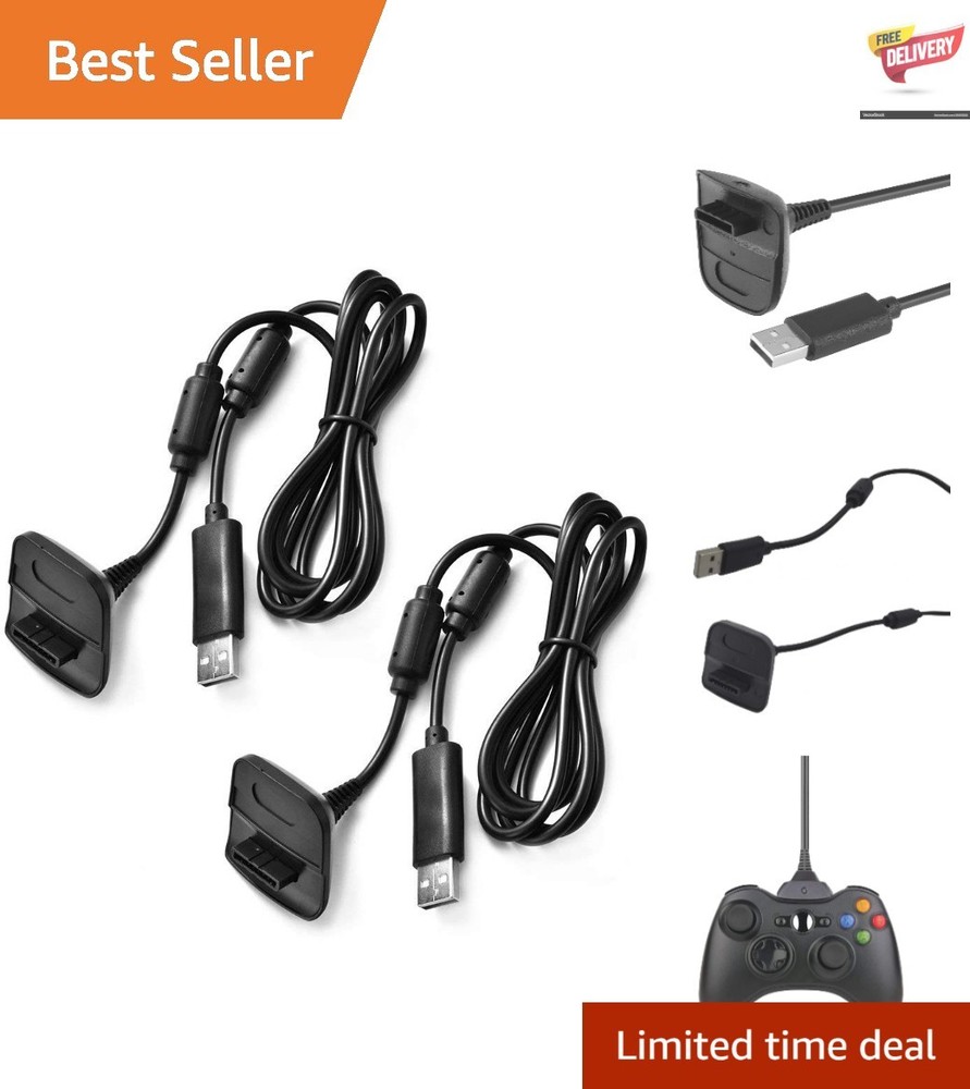 Reliable Charging Solutions for Xbox 360 Wireless Controllers - 70 Inch Pack