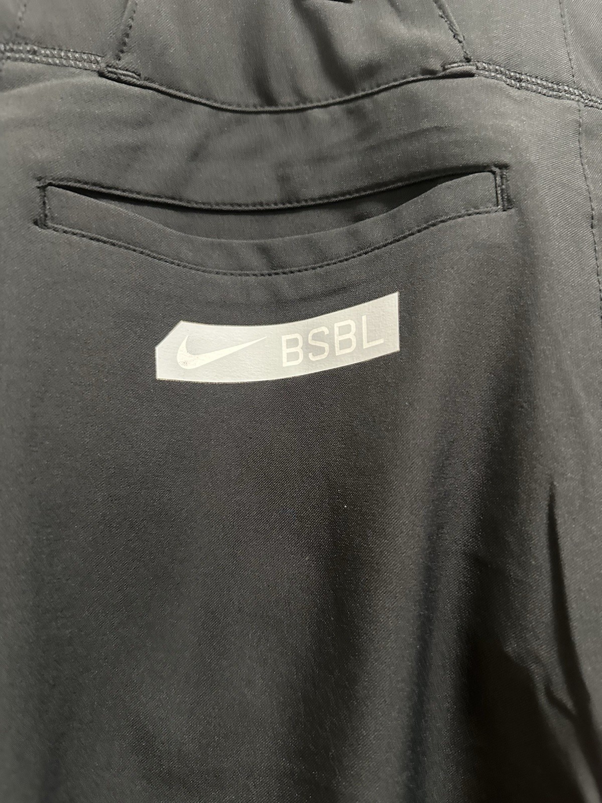 New Mens Nike Vapor Elite Baseball Softball Pants Lockdown Straps Lrg $80 Black