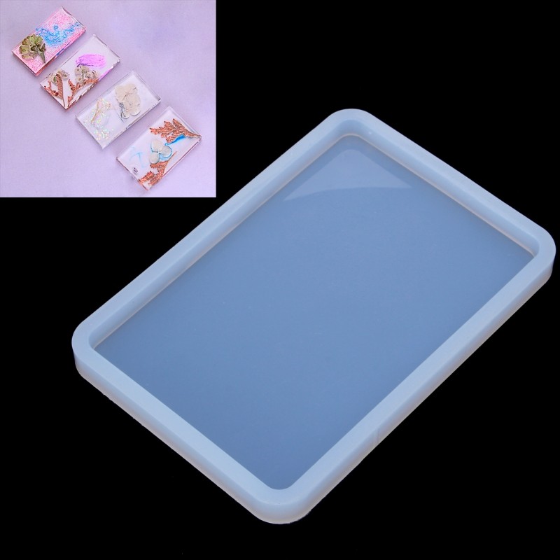 Storage Tray Mold Simple Rectangle Shape Tray Mold for DIY Plate Coaster