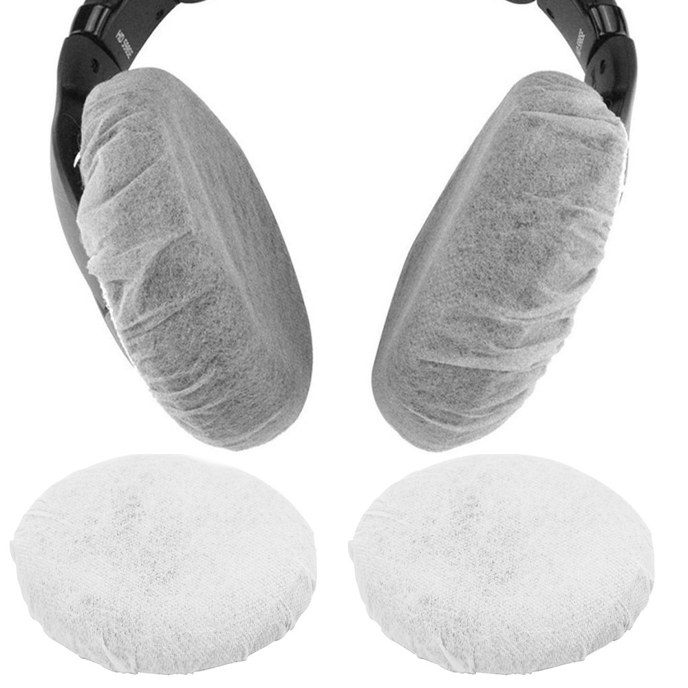 100 Pack Headphone Sanitary Dustproof Covers One-Time Headset Earmuff Shell Caps