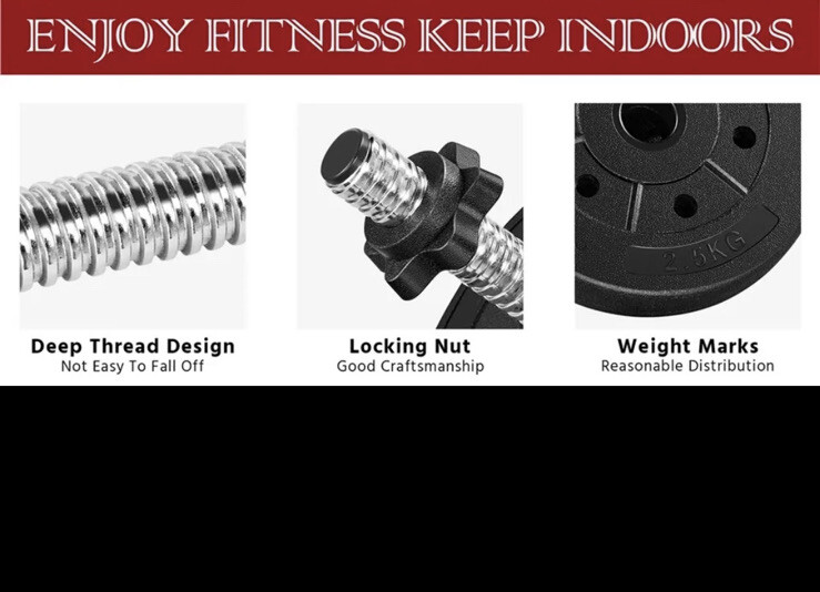 Adjustable Dumbbells Pair, 66lbs, 2 Bars