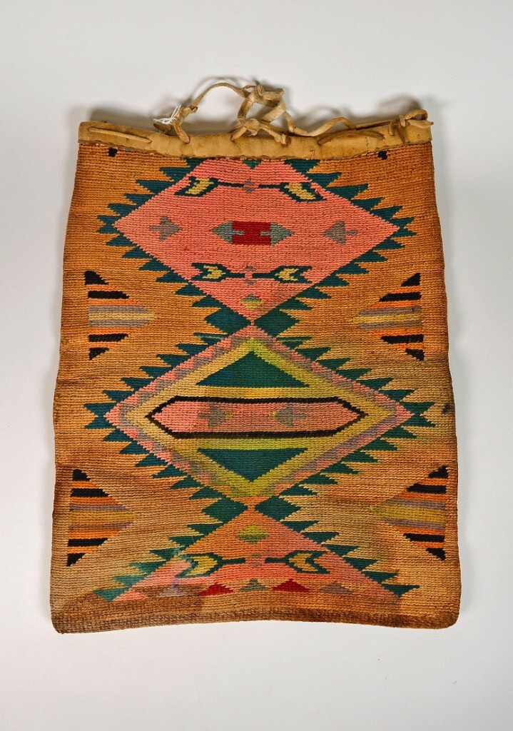 Large Nez Perce Cornhusk Bag with some wear