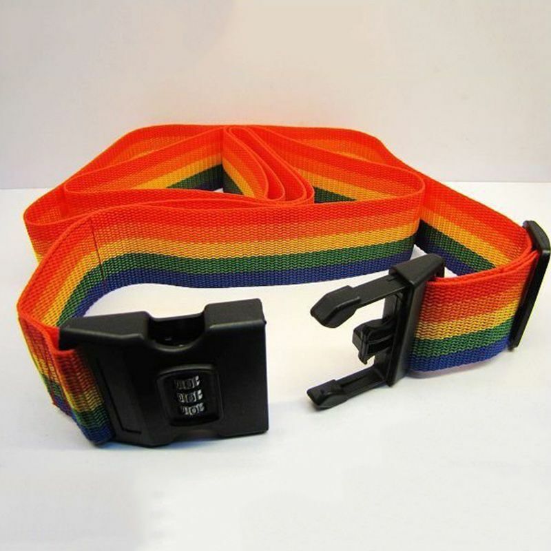 Adjustable Luggage Strap Travel Suitcase Lock Safe Coded Belt Baggage Bag Tie