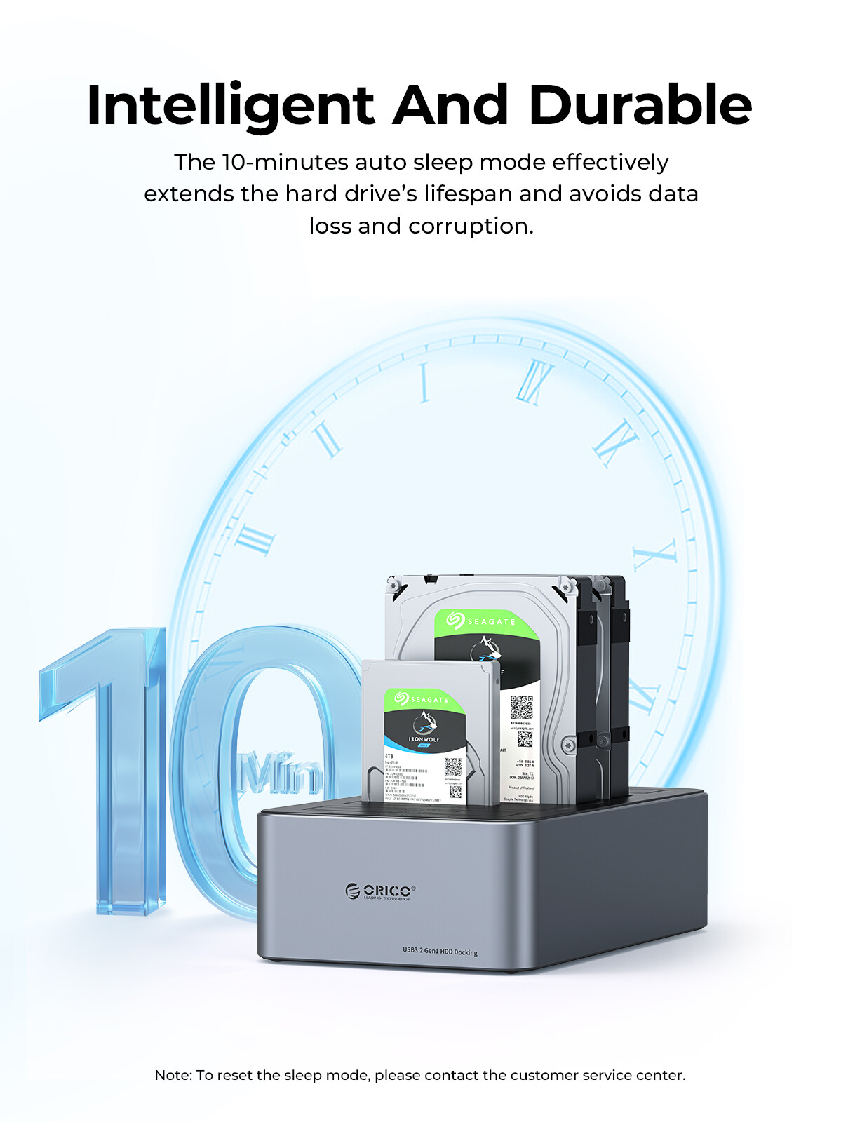 ORICO 4/5 Bay Hard Drive Station Type-C 3.1 Drive Enclosure for 2.5/3.5" HDD SSD