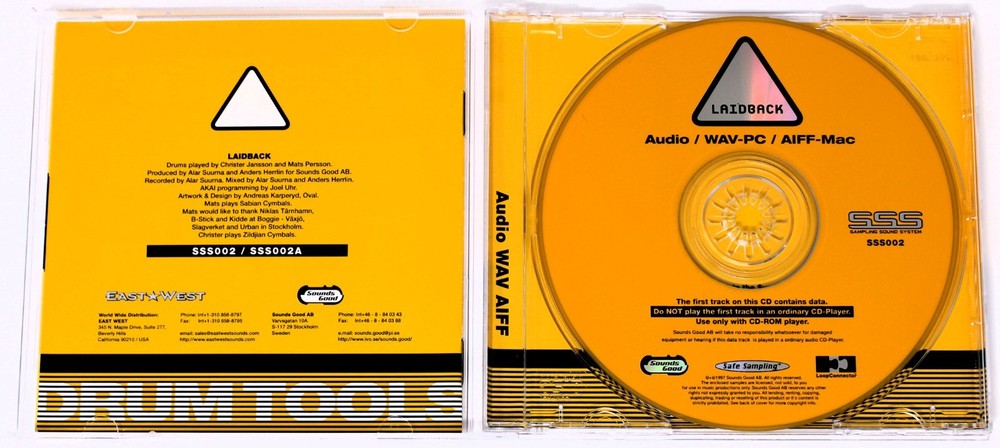Sounds Good Laidback Sampling Sound System Sample Library/Sampling CD 1997 SSS02