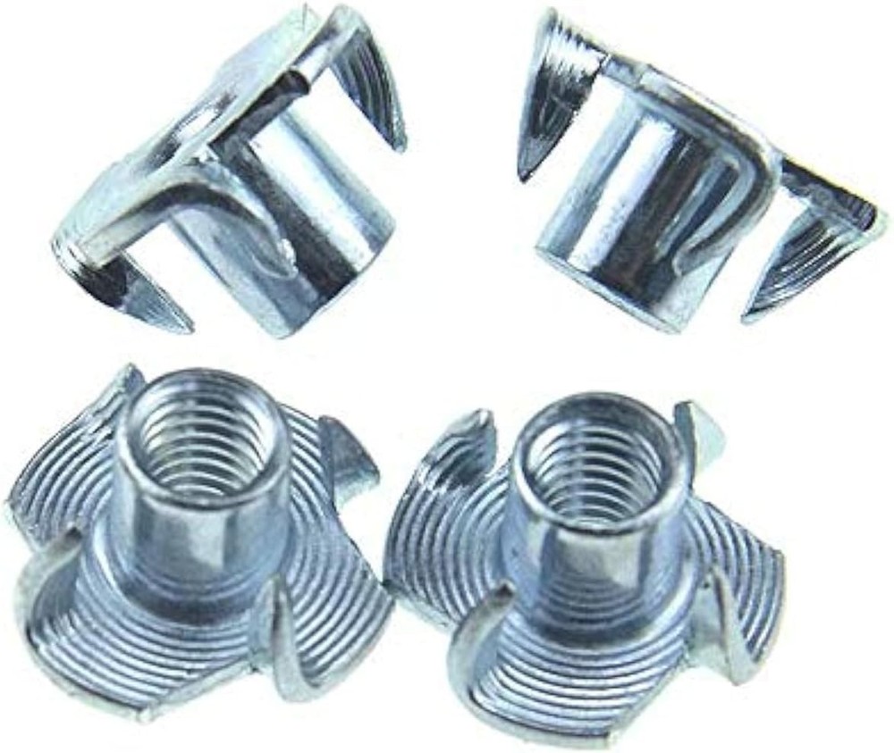 M5 X 8mm T Nut 4 Prong Tee Blind Nuts Threaded Insert Clean Threads No Rust Carb