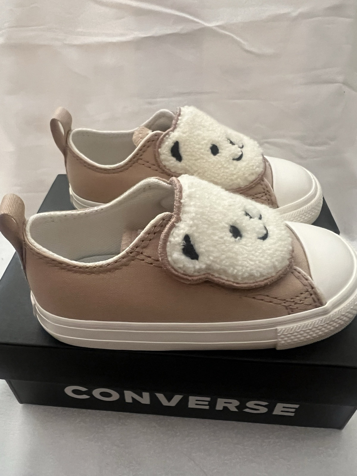 Converse CT AS One strap OX warm quarry Taup infant toddler US size 7, 8, 9, 10