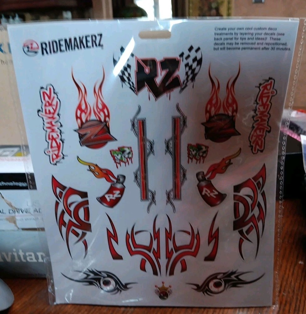 Ridemakerz RC Car, Remote, Hex Wrench Tool, Decals. Works