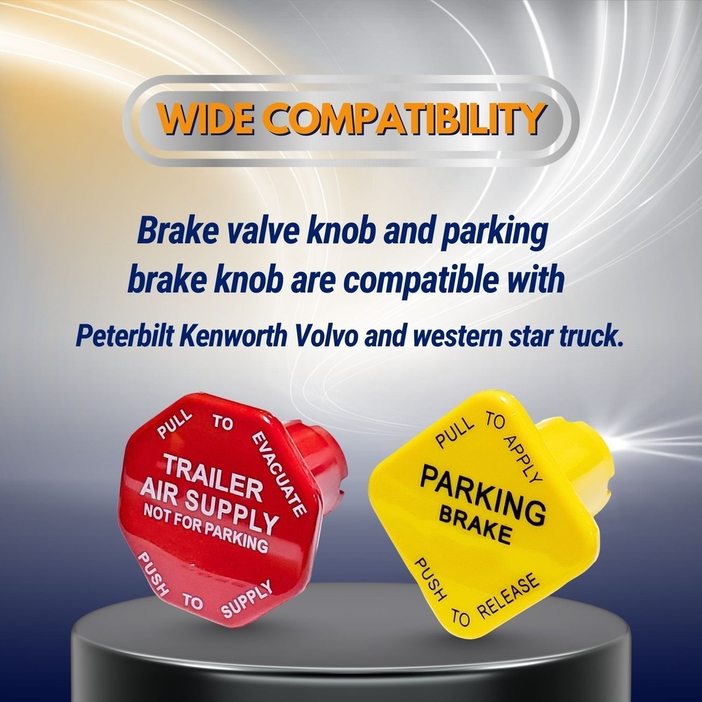 Parking and Air Brake Knobs for Semi Trucks(Threaded Type) Replace 298817,298818