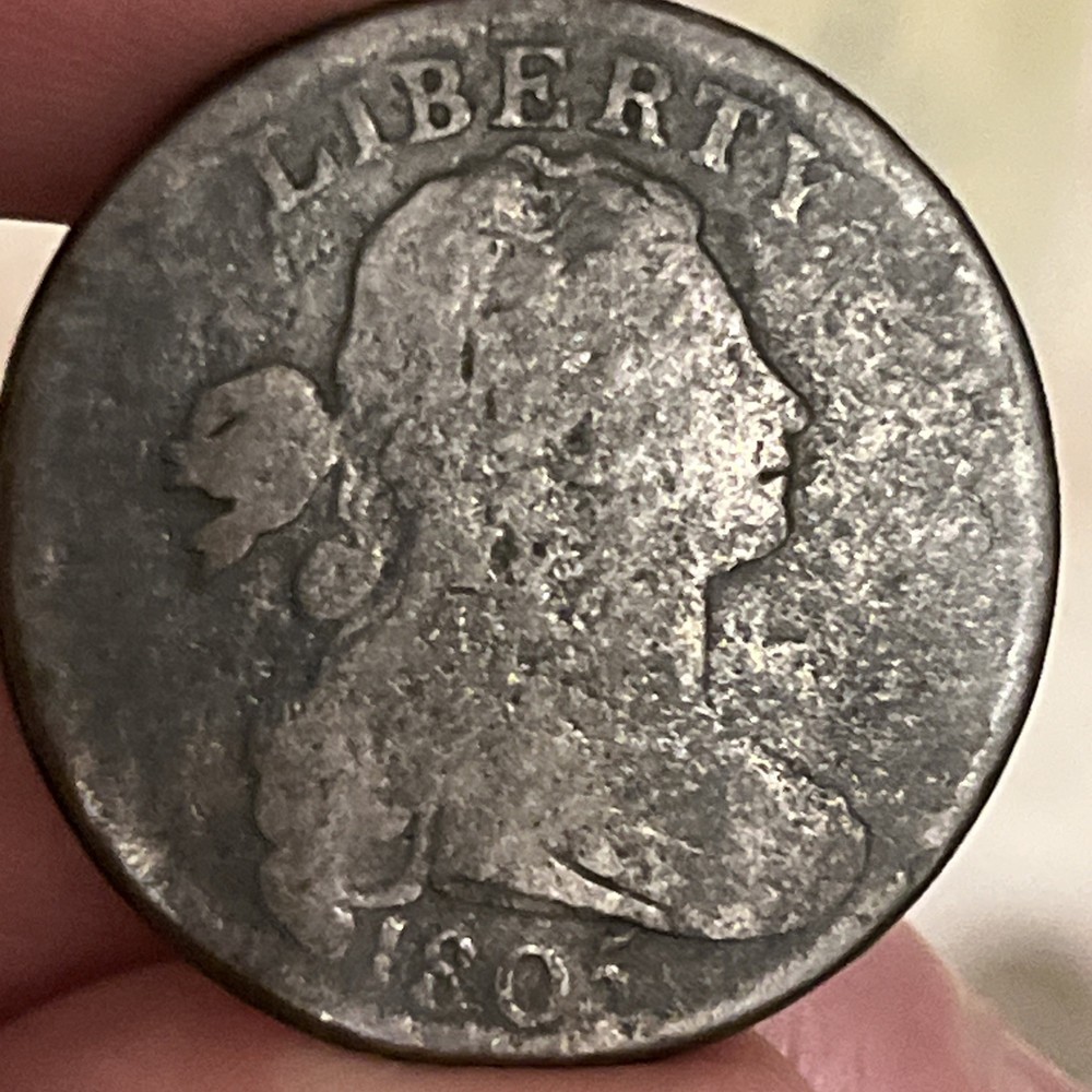 1805 Draped Bust Large Cent Fine Coin