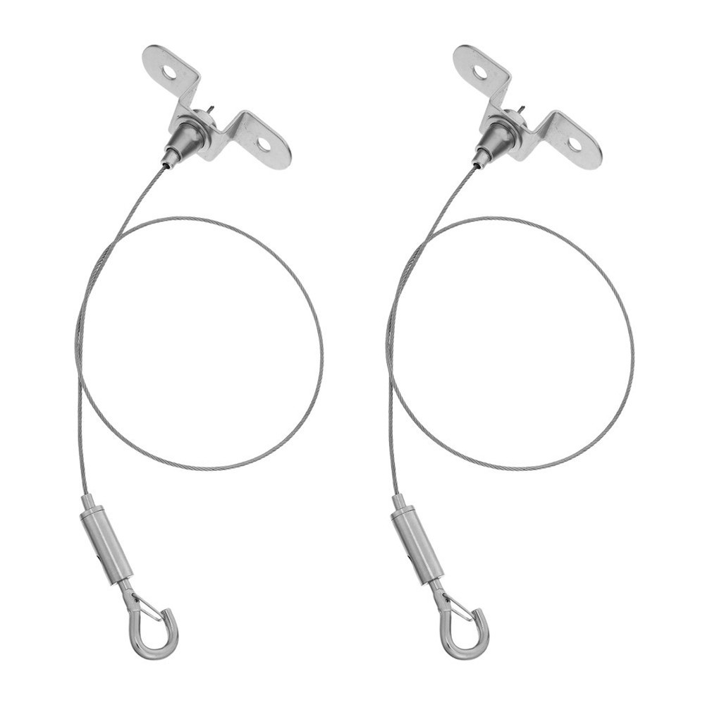 2 Pcs Hanging Chart Wire Hook Advertising Board Chains with Hooks Cable